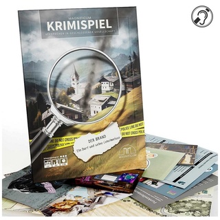 MAGNIFICUM Spiel Detektivspiel / Krimispiel für Erwachsene, Der Brand - Ein Dorf und seine Geheimnisse, Made in Germany