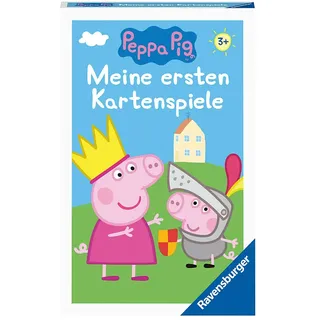 Peppa Pig Meine ersten Kartenspiele von Ravensburger, 20820, Quartett, Schwarzer Peter und Paare suchen, für Peppa-Fans ab 3 Jahren