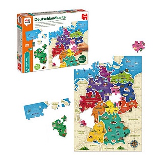 Jumbo ich lerne Deutschlandkarte Puzzle, 130 Teile
