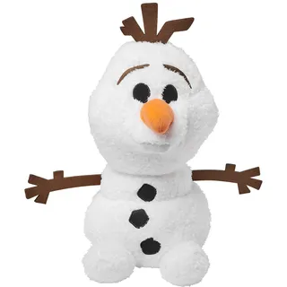 Disney Store Offizieller Olaf Gewichtsmittelgroßes Kuscheltier, Die Eiskönigin, 39 cm, Plüschfigur mit Herausnehmbarem Gewichtsbeutel, Geeignet ab Geburt