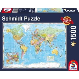 Schmidt Spiele GmbH 58289 "The World Elefant, Maus Die Welt, 1500 Teile Puzzle