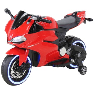 Actionbikes Motors Elektro-Kindermotorrad 1299SS - Kinder Elektro Motorrad inkl. Soundmodul & Bremsautomatik, Belastbarkeit 30 kg, (1-tlg), Kinder Auto Fahrzeug Spielzeug ab 3 Jahre elektrisch rot
