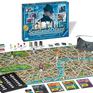 Ravensburger Gesellschaftsspiel 27515 - Scotland Yard - Spiel ab 8 Jahre, Familienspiel, Brettspiel für Kinder und Erwachsene, Spiel des Jahres, für 2-6 Spieler