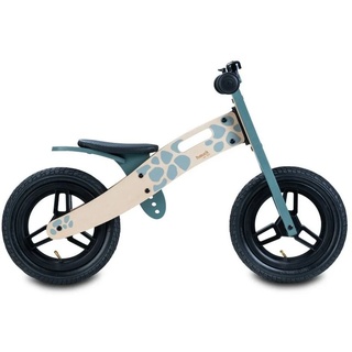 Hauck Laufrad Balance N Ride - Turtle 12 Zoll, Holz Lauflernrad mit Lufträdern & verstellbarem Sitz ab 18 Monate blau