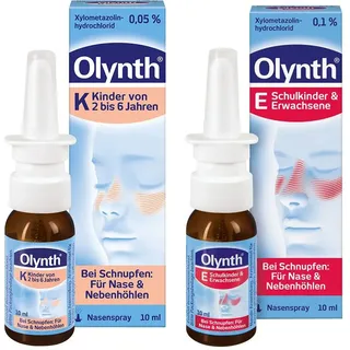 Olynth 0,1% für Erwachsene Nasendosierspray & 0,05% Kinder 1 St Set