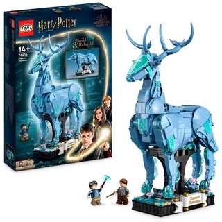 LEGO 76414 Harry Potter Expecto Patronum, 2 in 1 Hirsch und Wolf Figur, 2-in-1 Figuren-Set, Spielzeug zum Sammeln, Bauen und als Dekoration, Gesche...