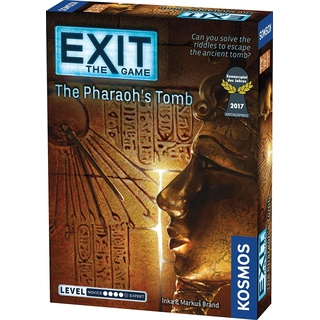 Thames & Kosmos - EXIT: The Pharaoh's Tomb - Level: 4/5 - Unique Escape Room Game - 1-4 Players - Puzzle Solving Strategy Board Games for Adults & Kids, Ages 12+ - 692698