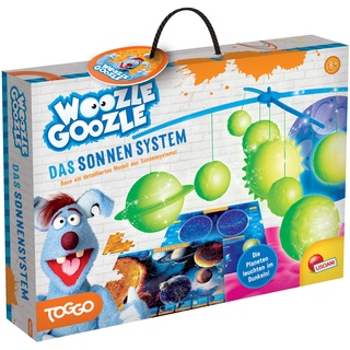 Lisciani - WOOZLE GOOZLE Das Sonnen System - Experimentierkasten ab 8 Jahren - Erkunde die Astronomie und baue eine 3D-Nachbildung des Sonnensystems zum Aufhängen - Puzzle mit doppelseitigen Motiven.