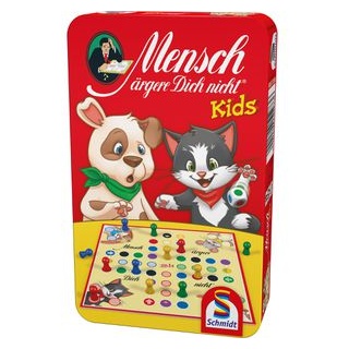 Schmidt-Spiele Brettspiel Mensch Ärgere Dich nicht, Kids, ab 4 Jahre, Metalldose, 2-4 Spieler