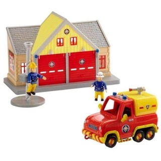 Feuerwehrmann Sam 04680 Fire Station und Fahrzeug