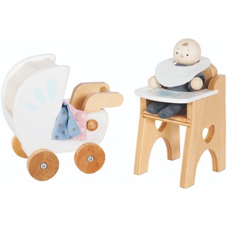 Le Toy Van Biegepüppchen für das Puppenhaus - Kleinkind mit Ausstattung (Art. LTME044)
