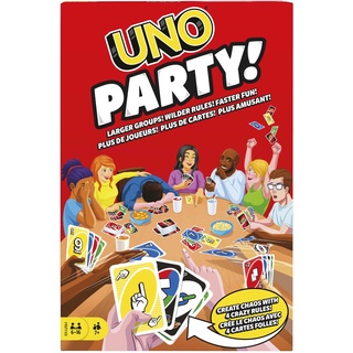 UNO Party - Spannendes Kartenspiel für große Gruppen, 6-16 Spieler, Neue Regeln & schnelles Spielvergnügen, ideal für Familien & Freunde, HMY49