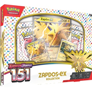 Pokémon-Sammelkartenspiel: Kollektion Karmesin & Purpur – 151: Zapdos-ex