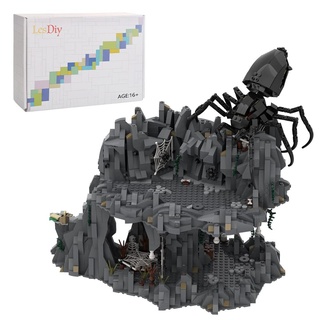 SRYC Der Herr Der Ringe Shelobs Lair Bausatz, MOC-55839 Klemmbausteine Shelobs Versteck Modellbausatz, Kompatibel mit Lego Der Herr Der Ringe Rivendell (2261 Teile)