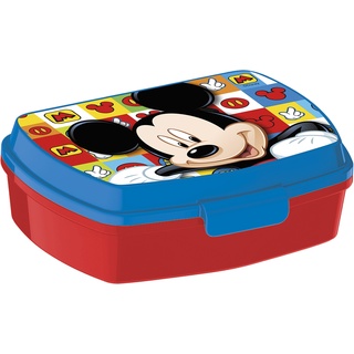 ALMACENESADAN 2237; rechteckiger Sandwichmaker Disney Mickey Mouse Fruit; Maße 17 x 12 x 5,5 cm; Produkt aus Bantik; BPA-frei.
