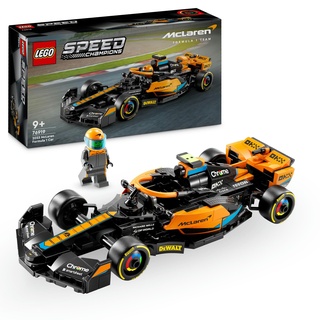 LEGO Speed Champions McLaren Formel 1 Rennwagen 2023, Spielzeug für Kinder ab 9 Jahren, Jungen und Mädchen, die gerne selbstständig Spielen, baubares Fahrzeugmodell, Kinderzimmer-Dekoration 76919