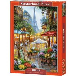 Castorland Puzzle Puzzle Frühlingsblumen in Paris 1000 Teile, Puzzleteile