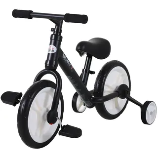 HOMCOM 2-in-1 Kinderfahrrad mit abnehmbaren Stützrädern 85 x 36 x 54 cm (LxBxH)