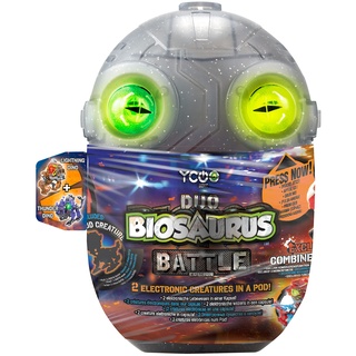 Bizak Biosaurus Battle Doppelpack, entdecken und Bauen Sie die elektronischen Kreaturen im Inneren, 20-24 Stück im Lieferumfang enthalten, 4 Modelle zum Sammeln (62008129)