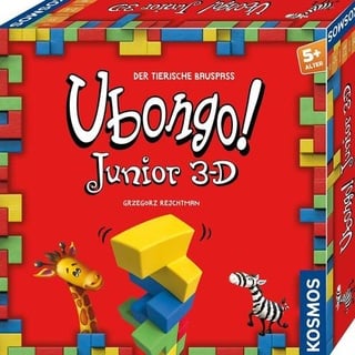 Ubongo - Junior 3D, Kinderspiel, für 1-4 Spieler, ab 5 Jahren (DE-Ausgabe)