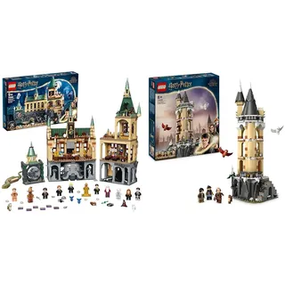 LEGO Harry Potter Hogwarts Kammer des Schreckens Set & Harry Potter Eulerei auf Schloss Hogwarts, Abenteuer-Set