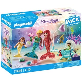 Playmobil® Konstruktions-Spielset Ausflug der Meerjungfrauenfamilie (71469), Princess Magic, (30 St), teilweise aus recyceltem Material; Made in Europe bunt