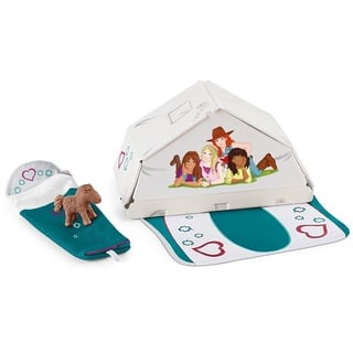 schleich 42537 Accessoires Camping, ab 5 Jahren, HORSE CLUB - Spielset, 4 Teile