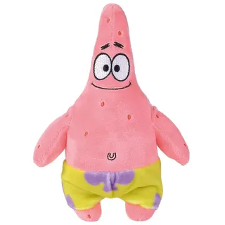 Simba Plüschtier Patrick, 20 cm, Spongebob, weiches und angenehmes Material, Füllung 100% recycelt, offizielles Lizenzprodukt, geeignet für alle Altersgruppen (109491002PAT)