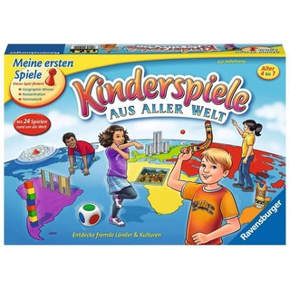 Ravensburger 21441 - Kinderspiele aus aller Welt - Spielesammlung für Kinder, 24 Minispiele für 2 bis 4 Spieler ab 4-7 Jahren