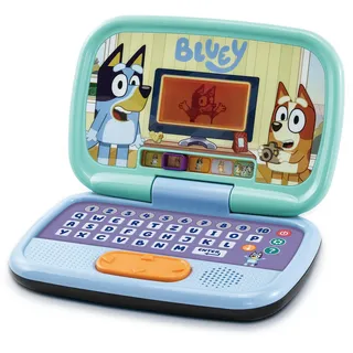 VTech Bluey Lernlaptop – Lerncomputer mit QWERTZ-Tastatur und Inhalten zu Formen, Buchstaben, Zahlen und Logik u. v. m. – Für Kinder von 3-6 Jahren