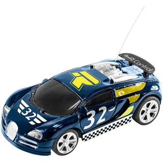 Revell Control Mini RC Car Racer I I Maßstab 1:43 I Ideal für Kinder und Rennbegeisterte I Zwei Betriebsfrequenzen für packende Rennen I Geeignet für Innen- und Außenbereiche, Blau