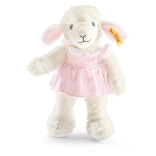 Steiff Kuscheltier Träum-süß-Lamm, Süßes Stofftier, Jungen, Mädchen & Babys ab 0 Monaten, Soft Cuddly Friends, 28 cm, Rosa, 239625