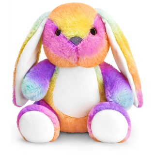 Mousehouse Gifts - Entzückender weicher Regenbogen-Teddy, Kuscheltier Plüschtier (Rabbit)
