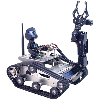 XiaoR GEEK Smart Roboter Kit für Arduino MEGA, Programmierbar Robot Car mit WiFi, Bluetooth Modul, FPV, Infrarot Linienverfolgung und Ultraschall Sensor, Unterstütze iOS und Android APP