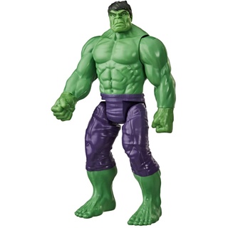 Marvel Avengers Titan Hero Series Blast Gear Deluxe Hulk Action Figure, 30-cm Toy, Inspired byMarvel Comics, For Children Aged 4 and Up,Green