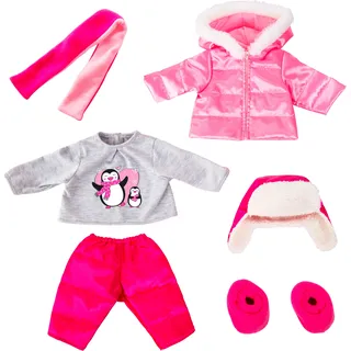 Puppenkleidung BAYER "Winterjacke 42-46 cm" pink (pink, grau) Kinder