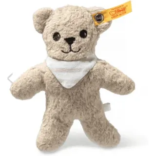 STEIFF 242786 Knister-Teddybär Noah mit Rassel beige, 12 cm