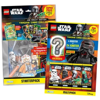 Blue Ocean Sammelkarte Lego Star Wars Karten Trading Cards Serie 4 - Die Macht Sammelkarten, Lego Star Wars Serie 4 - 1 Starter + 1 Multipack Karten
