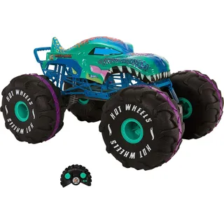 Hot Wheels Monster Trucks Ferngesteuertes Auto, Mega-Wrex im Maßstab 1:6, extragroßer Ferngesteuerter Spielzeug-Truck, mehr als 60 cm lang, HPK28