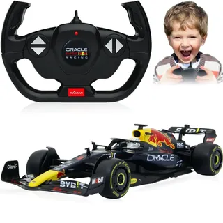 JAMARA 402140 Oracle Red Bull Racing RB18 1:12 Rennwagen RC Car Motorsport Auto ferngesteuert 2,4GHz Modell offiziell lizenziert detailgetreu (Oracle Red Bull Racing RB18 1:12)