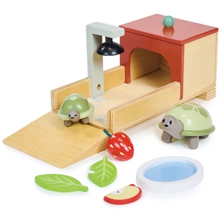 Tender Leaf Toys - Haustier-Spielset SCHILDKRÖTE aus Holz
