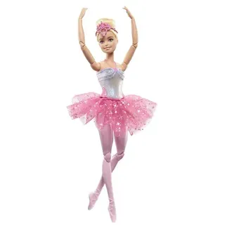 Barbie Dreamtopia Zauberlicht Ballerina (blond), Puppe mit Leucht-Kleid