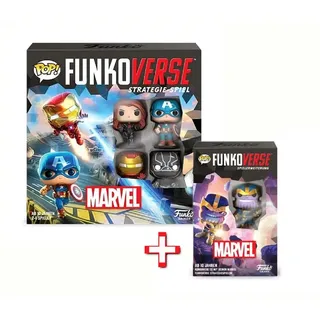 Funko - Strategie-Spiel - Funkoverse Marvel + Erweiterung Brettspiel Superhelden Avengers