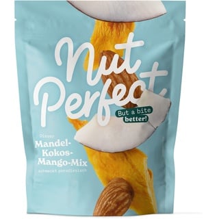 Nut Perfect | Mandel-Kokos-Mango-Mix| naturbelassen | tropisch-fruchtiges Geschmackserlebnis | fruchtig-säuerlicher Snack| kürzere Transportwege durch Anbau und Verarbeitung vor Ort | 100g