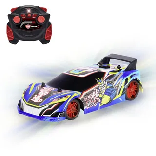 Dickie Toys - RC Auto Laser Samurai (22 cm) - ferngesteuertes Auto ab 6 Jahre mit Licht & Sounds, Remote Control Car für Kinder, 10 km/h, 2,4 GHz Fernbedienung, inkl. Batterien