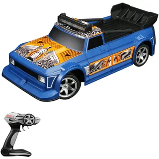 Ferngesteuertes Driftauto, 1/16 ferngesteuertes Auto, 2,4 GHz ferngesteuertes Rennauto, Kindergeschenk fuer Kinder, Jungen, Maedchen, mit LED-Licht - Blau