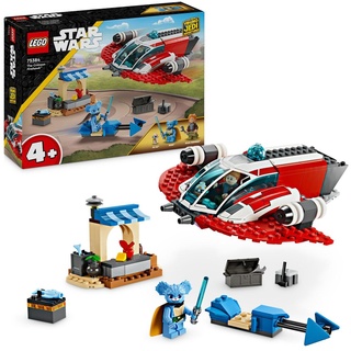 LEGO Star Wars: Young Jedi Adventures Der Crimson Firehawk, Starterset für Kinder mit baubarem Raumschiff-Spielzeug, Speeder Bike und 3 Figuren, G...