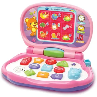 VTech Baby 80-191254, Entdecker Laptop pink, Babyspielzeug, M