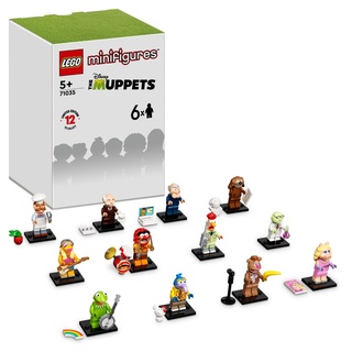 LEGO 71035 Minifiguren Die Muppets - 6-er Pack, darunter Kermit der Frosch und Miss Piggy, Muppets Show Limited Edition