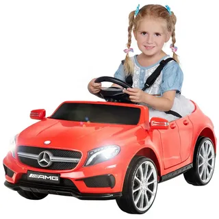 Actionbikes Motors Elektro-Kinderauto Mercedes Benz GLA 45 AMG Kinder Elektroauto mit Fernbedienung, Belastbarkeit 30 kg, Kinder Elektro Auto, Kinderauto rot